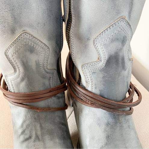 FREEBIRD by Steven Coal Boots In Ice RARE Size 10