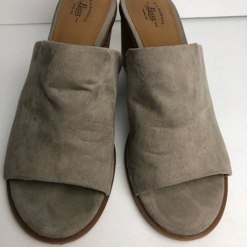 Krass&co G.H. Bass &  Paisley Taupe Mule Slip On Heels