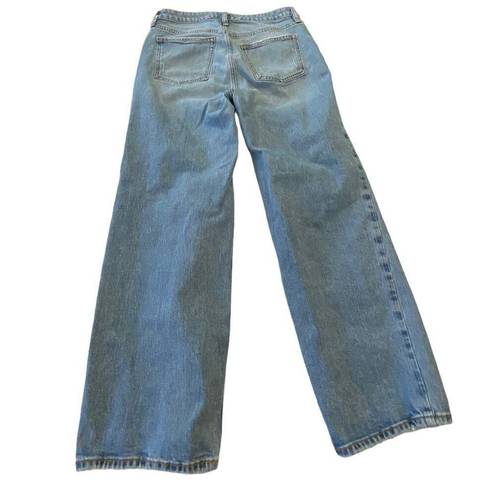 Elizabeth and James  distressed high rise crop wide leg boyfriend jeans Size 6/28