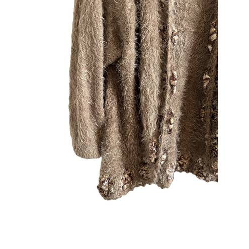 easel  Women's Small/Medium Long Sleeve Brown Knitted Cardigan