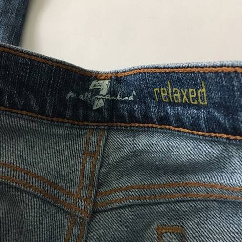 7 For All Mankind  Relaxed Cropped Jeans‎ Size 0 Denim Pants