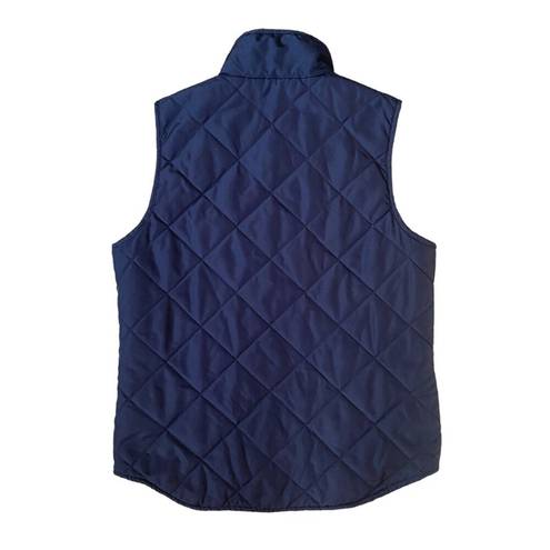 Krass&co G.H.Bass & . dark blue women's XS sleeveless puffer collared zip up vest