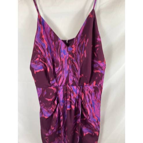 Chelsea28  Sleeveless Faux Wrap Dress Purple Size XL