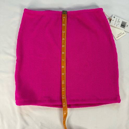 Good American  Hawaiian Pink Size 1/2 S/M Always Fits Swim Mini Skirt Cover Up