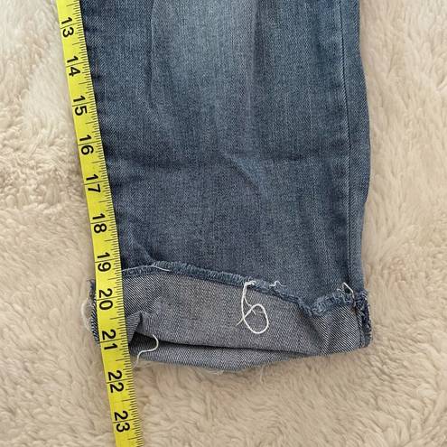 Celebrity Pink Dalton Medium Wash Destructed Crop Straight Leg Jeans