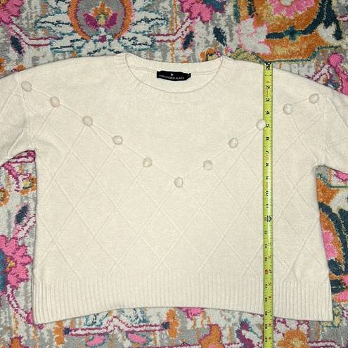 Tuckernuck  Pomander Place Pam Pom Pom Argyle Sweater New Size Medium