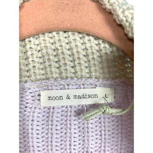 The Moon  and Madison Cozy Collection Chunky Cowl neck Sweater L