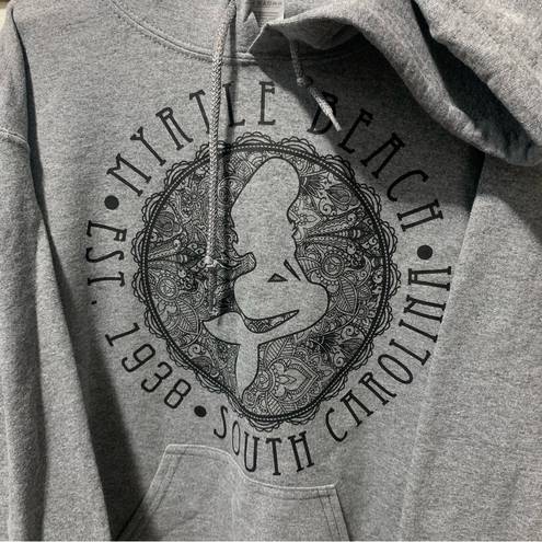 Gildan Myrtle Beach Grey  Hoodie Size S