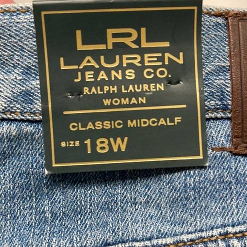 Krass&co Women's LRL Lauren Jeans  Ralph Lauren Classic Mid-Calf Crop Stretch Jeans 18W