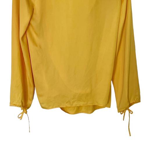 L'Academie L’Academie Long Sleeve Wrap Blouse Marigold Women’s Size Small