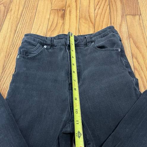 Rolla's  High Rise Eastcoast Crop Flare Washed Black Jeans Size 28