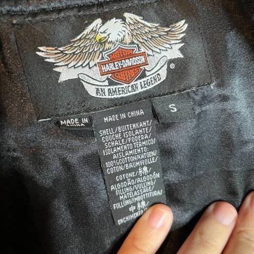 Harley Davidson  black bomber jacket