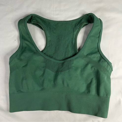 Koral  Size S Duffle Green Cedar Seamless Sports Bra Gym Active Stretch Racerback