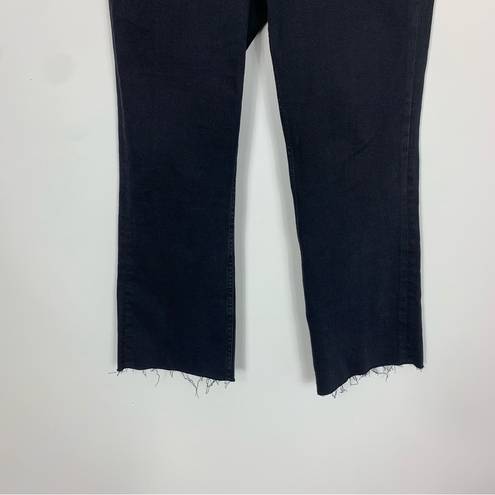 Pilcro  High Rise Cropped Flare Leg Black Jeans Size 29