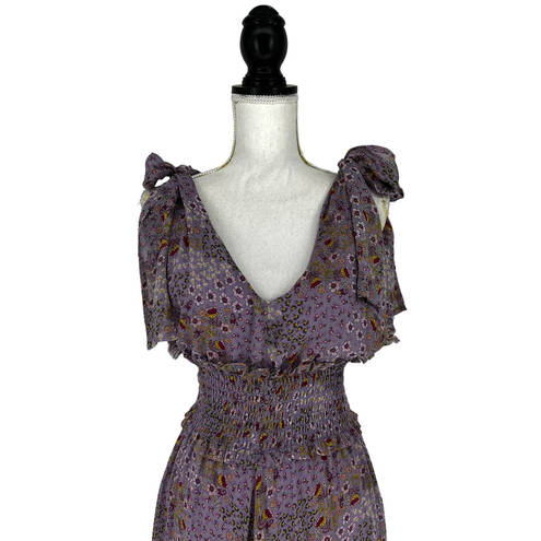 Alexis  Clemence Dress In Purple Bouquet