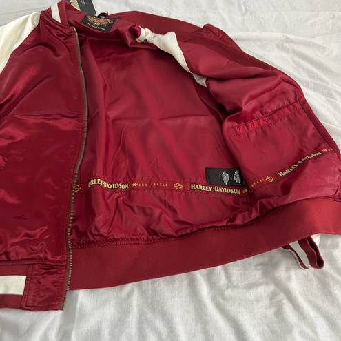 Harley Davidson Harley-Davidson® 120th Anniversary Colorblocked Bomber Jacket  Size large  Condition: NWT  Color: red  Details : - Full zip  - See photos for approx. measurements laying flat 