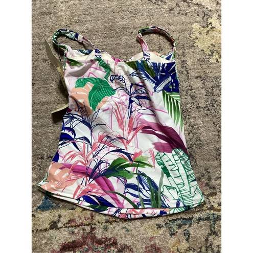 Gottex New.  floral tankini bra sized top. 36D.