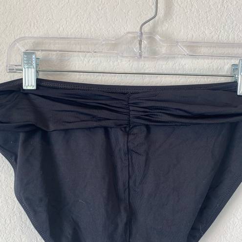 La Blanca Island Goddess Shirred Band Hipster Bottom in Black