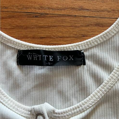 White Fox Boutique White fox white tank top