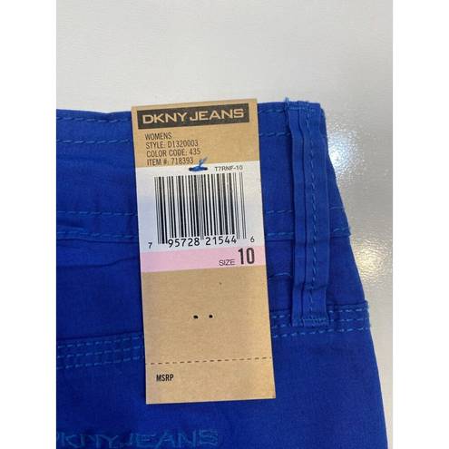 DKNY  Royal Blue Capri Pants Size 10 NWT Women's