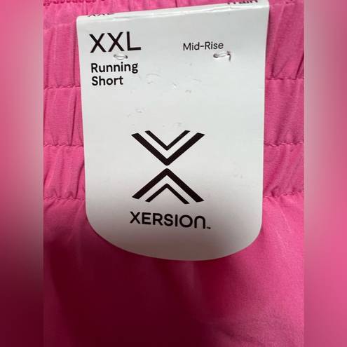 Xersion New  Running Shorts Women's Size XXL Pink Quick Dry Liner