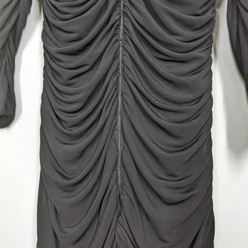 Badgley Mischka  Belle of the Ball Off The Shoulder Gown Black Dress Size 4