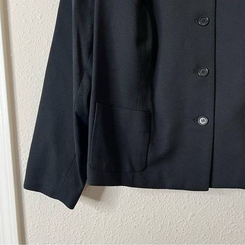 Talbots  Vintage 100% Wool Button Front Blazer in Black Plus Size 20W