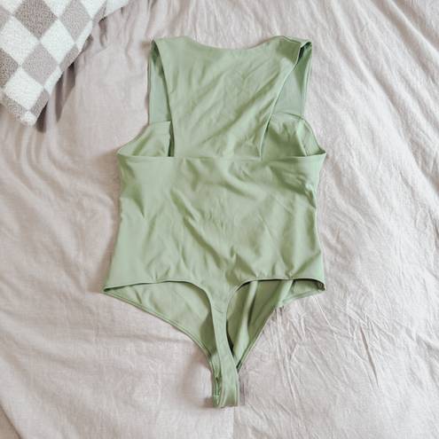 Free People Moss Green Bodysuit XL