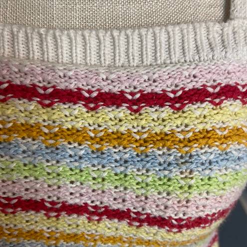 Fiore Rainbow Knit Cropped Tank Top