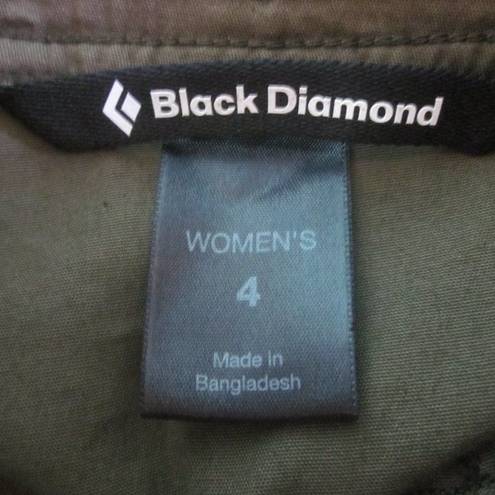 Black Diamond  Womens 4 Olive Green Shorts