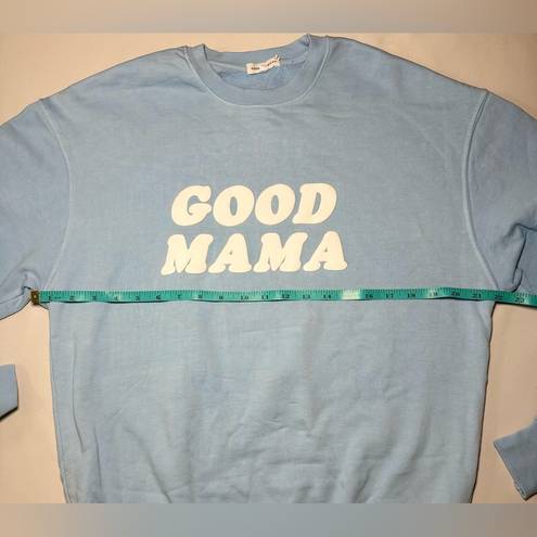 Good American  Good Mama blue sweatshirt