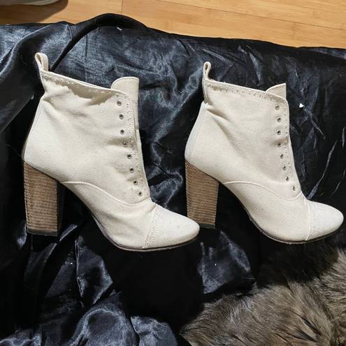 ALLSAINTS Spitalfield Cream Slide Boots