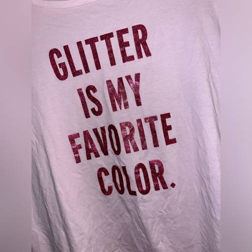 Kate Spade  New York "Glitter is my favorite color" t shirt size medium