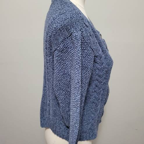 Northern Reflections Vintage  90s blue cropped cardigan size small