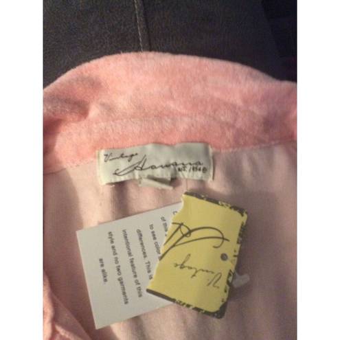 Vintage Havana New NWT  Cropped Terry Cloth Ombre Pink Yellow OVERSIZED Small