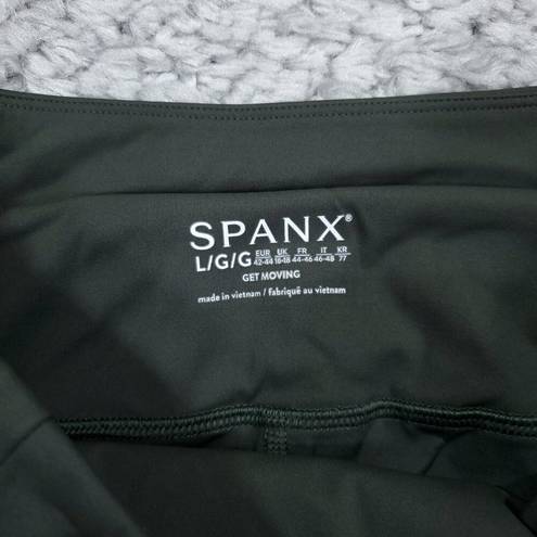 Spanx  Get Moving Pleated Green Skort Skirt Women's Size Large Booty Boost