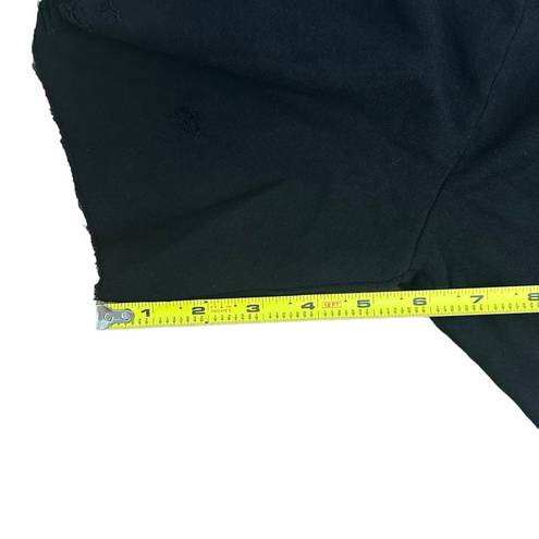 n:philanthropy NEW  small black distressed tie waist gradient coco shorts