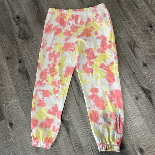 BP  Sweatpant Jogger XXS Yellow Pink White Athletic Lounge Tie Dye Gym Comfy NWT