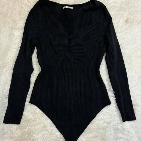 Abercrombie & Fitch Long-sleeve Sweetheart Sweater Bodysuit