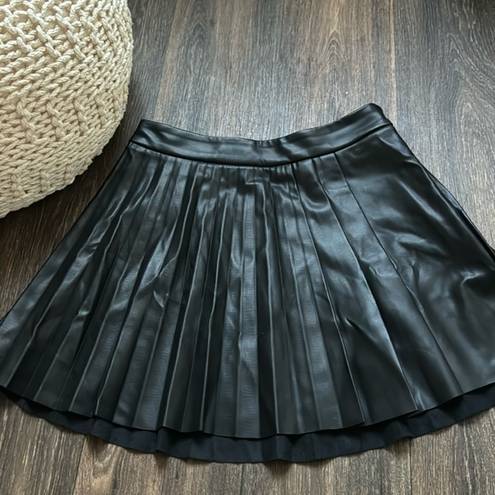 Mango  Faux Leather Skirt