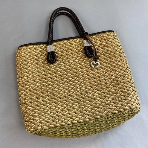 Brighton  Vintage Purse With Woven Straw Charms