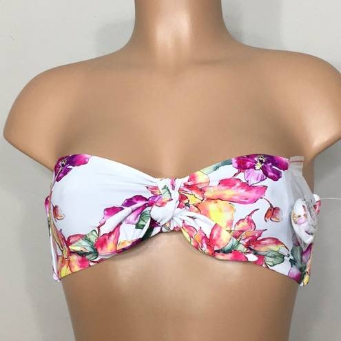 PilyQ New.  floral bikini set with reversible top. 2-way. NWOT