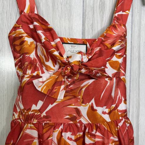 Alexis  Ilda Dress Floral Print Sweetheart Neckline size S Small