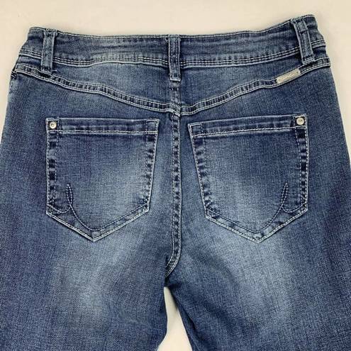 INC Int’l Concepts Straight Leg Regular Fit Distressed Crop Jeans Women’s Size 2