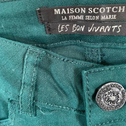 Scotch & Soda MAISON  La Femme Selon Marie Les Bon vivants Green Skinny Jeans W24 L32