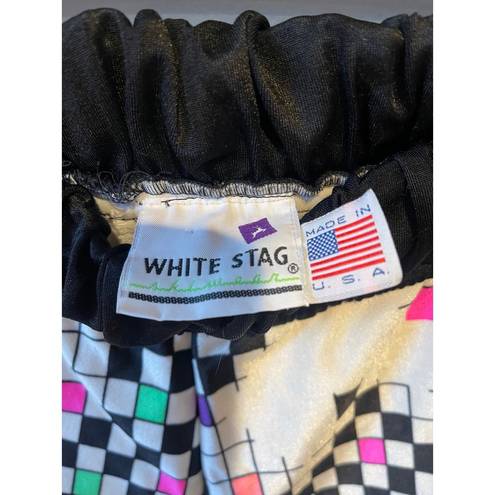 White Stag Vintage  80s 90s Geometric Colorblock Workout Pants