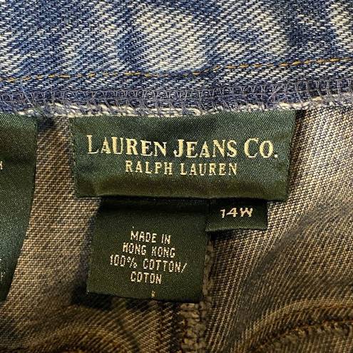 Krass&co Lauren Jeans . Ralph Lauren Womens Sz 14W Straight Leg medium wash Jean