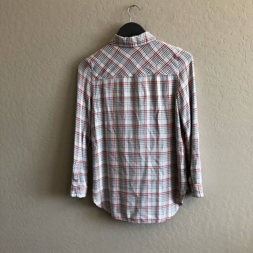 Treasure & Bond NORDSTROM  Long & Lean' Plaid Shirt