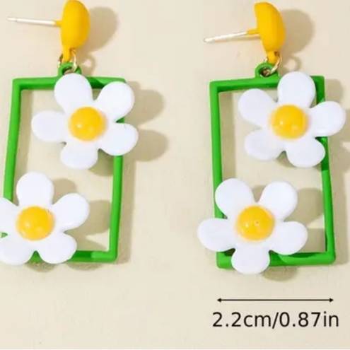 Daisy Adorable Fresh  Flower Earrings