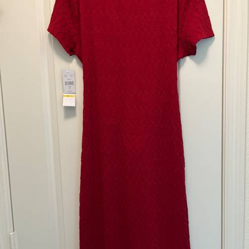 R & K  Midi Dress - Wine - Size Medium